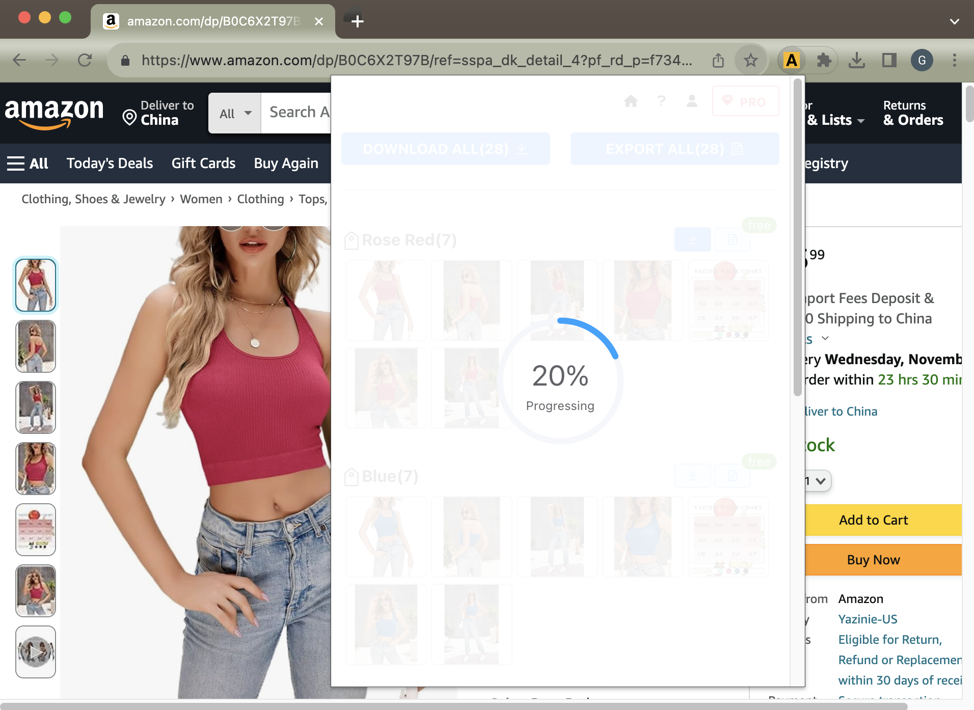 Aamzon Image Downloader - download or export amazon product images to